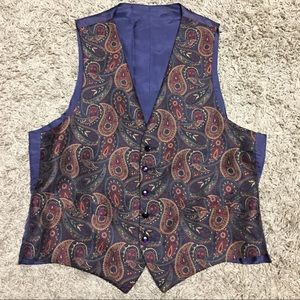 Carrol & Company Paisley Patterned Suit Vest